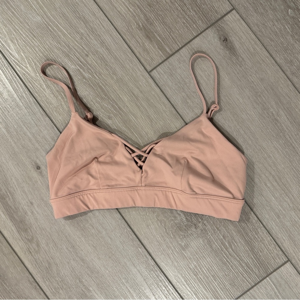 Alo sports bra - pink size small